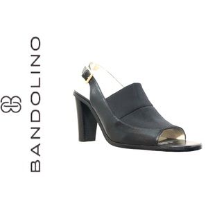 Bandolino Black Slingback Heels